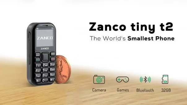 Zanco Tiny T2 - самый компактный телефон в мире